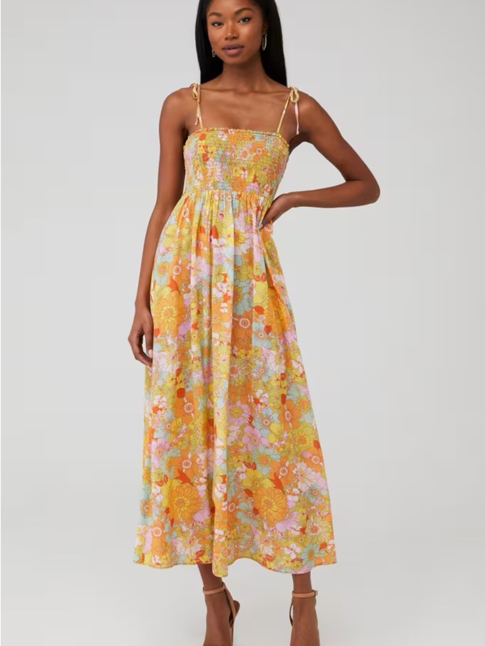 $288 msrp show me your mumu Maggie maxi dress xs